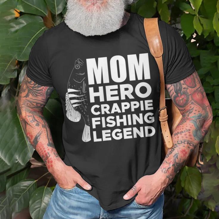 Mom Hero Crappie Fishing Legend Muttertag V2 T-Shirt Geschenke für alte Männer