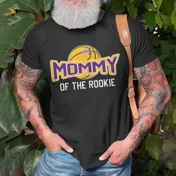 Mommy Of Rookie 1St Birthday Basketball Theme Matching Party Gift For Womens Unisex T-Shirt Gifts for Old Men