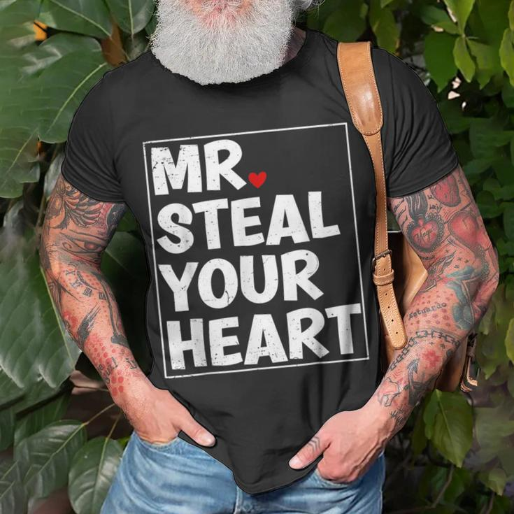 Mr Steal Your Heart Valentines Day Boys Kids T-Shirt Gifts for Old Men