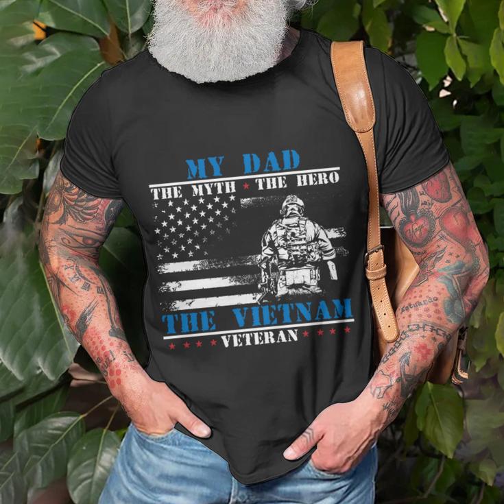 My Dad Veteran Gifts, Papa The Man Myth Legend Shirts