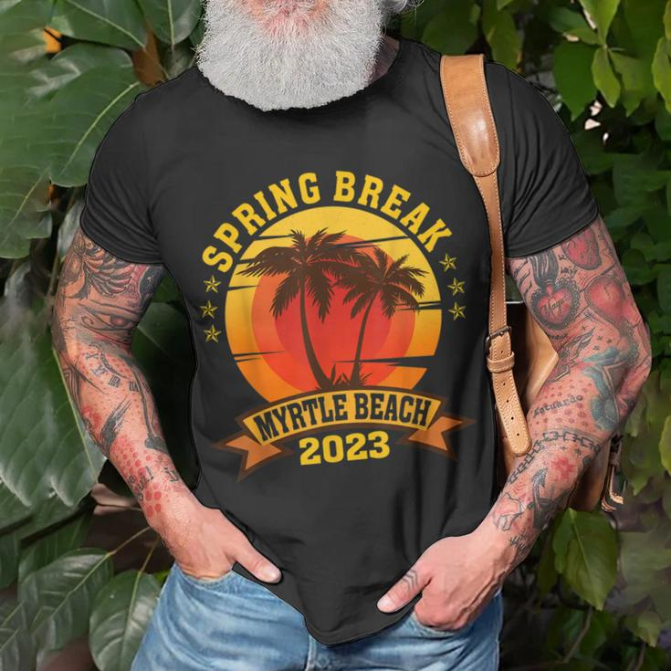 Myrtle Beach 2023 Spring Break Family School Vacation Retro Unisex T-Shirt Gifts for Old Men