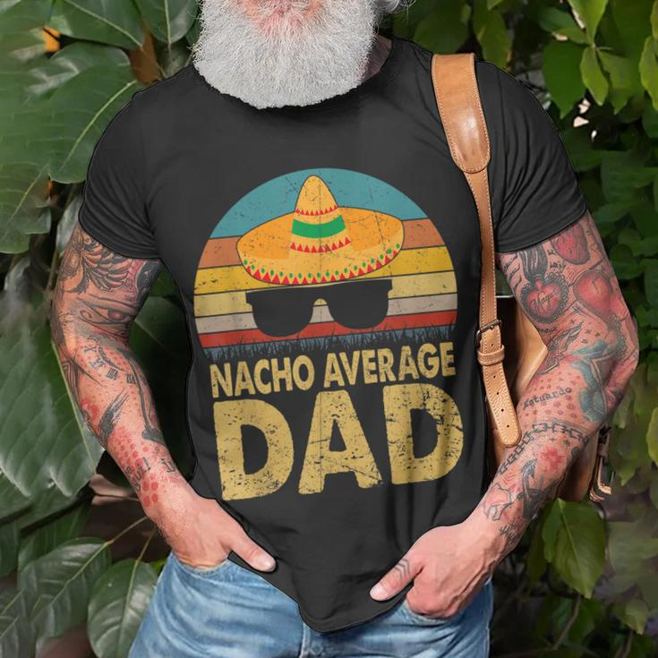 Nacho Average Dad Vintage Cinco De Mayo New Daddy To Be V2 T-Shirt Gifts for Old Men