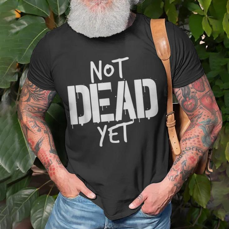Not Dead Yet Undead Veteran Zombie T-shirt Gifts for Old Men