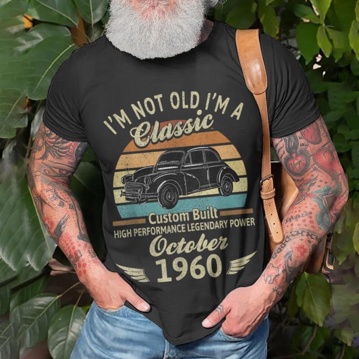 Im Not Old Im A Classic Born In Oktober 1960 Auto-Geburtstag T-Shirt Geschenke für alte Männer