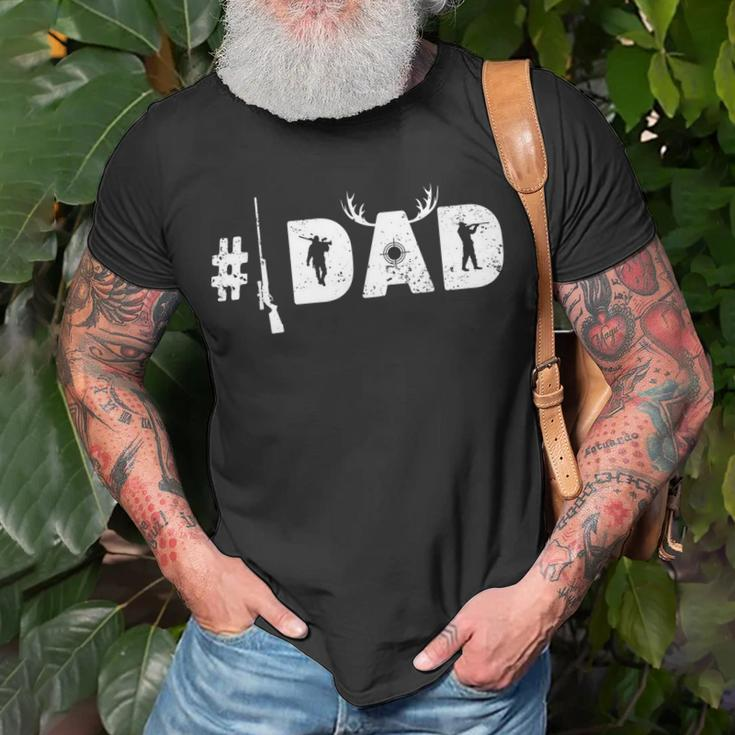 Number One Best Hunting Dad Deer Hunter Fathers Day Gift Gift For Mens Unisex T-Shirt Gifts for Old Men