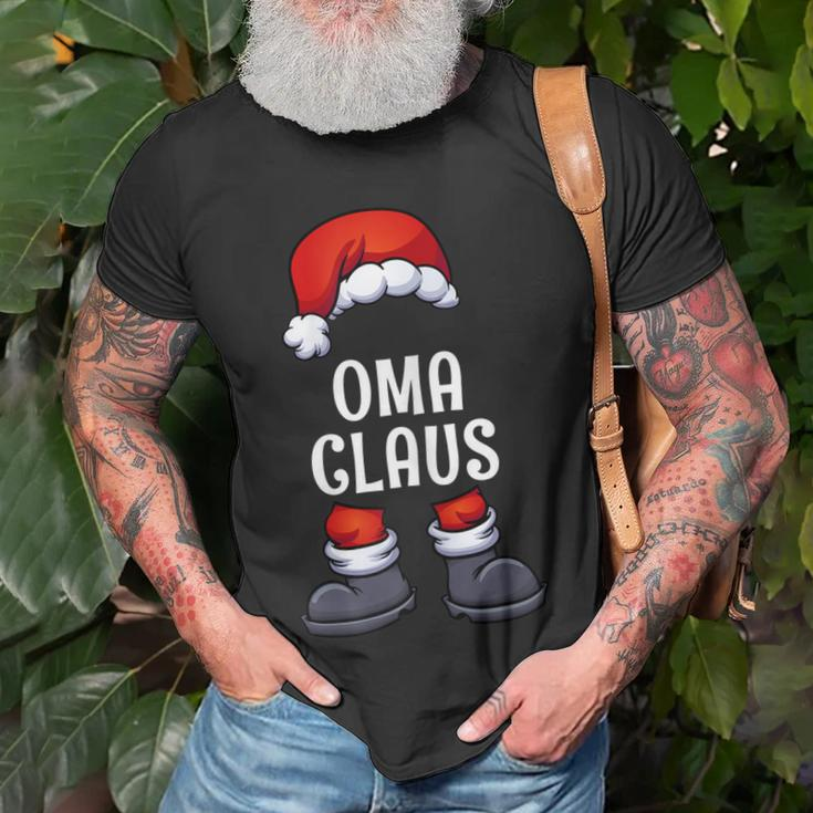 Oma Claus Weihnachts-T-Shirt für Damen, Festlicher Partnerlook Geschenke für alte Männer