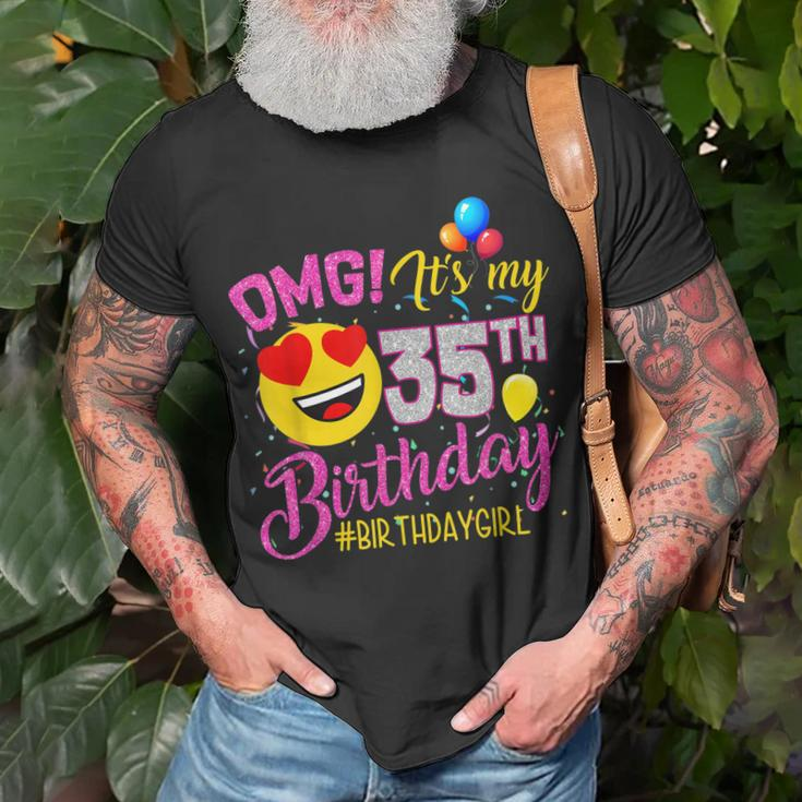 Omg Its My 35Th Birthday Mädchen- Zum 35 Geburtstag T-Shirt Geschenke für alte Männer