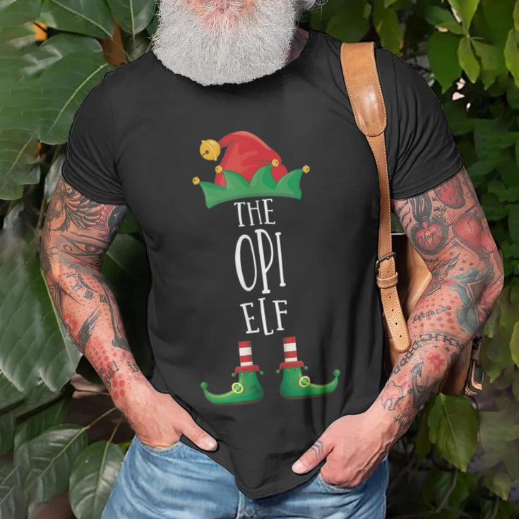 Opi Elf Lustige Familien-Party-Elfe T-Shirt Geschenke für alte Männer