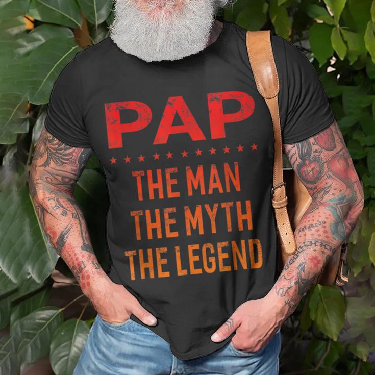 Pap The Man Der Mythos Die Legende Grandpa Men T-Shirt Geschenke für alte Männer