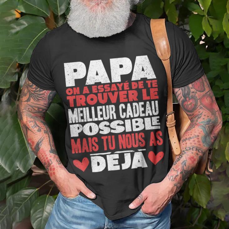 Papa Zum Vatertag Geschenk Für Papa Geburtstag Vater V4 T-Shirt Geschenke für alte Männer