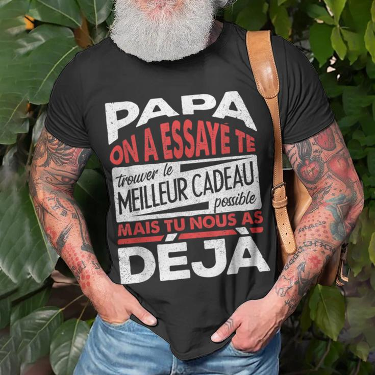 Papa Zum Vatertag Geschenk Für Papa Geburtstag Vater V6 T-Shirt Geschenke für alte Männer