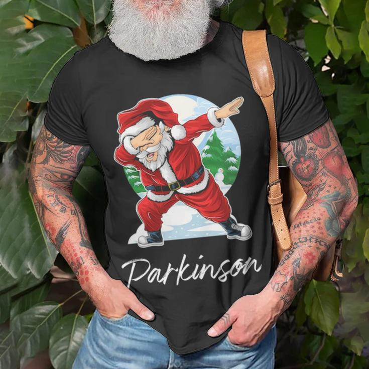 Parkinson Name Gift Santa Parkinson Unisex T-Shirt Gifts for Old Men