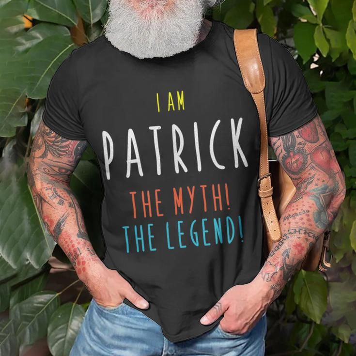 I Am Patrick The Myth The Legend Lustiger Benutzername T-Shirt Geschenke für alte Männer