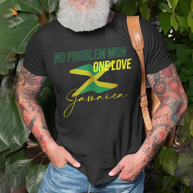 Patriotic One Love Jamaica Pride Clothing Jamaica Flag Color Unisex T-Shirt Gifts for Old Men