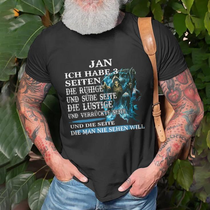 Personalisiertes Jan T-Shirt mit Spruch, Lustiges Design für Männer Geschenke für alte Männer