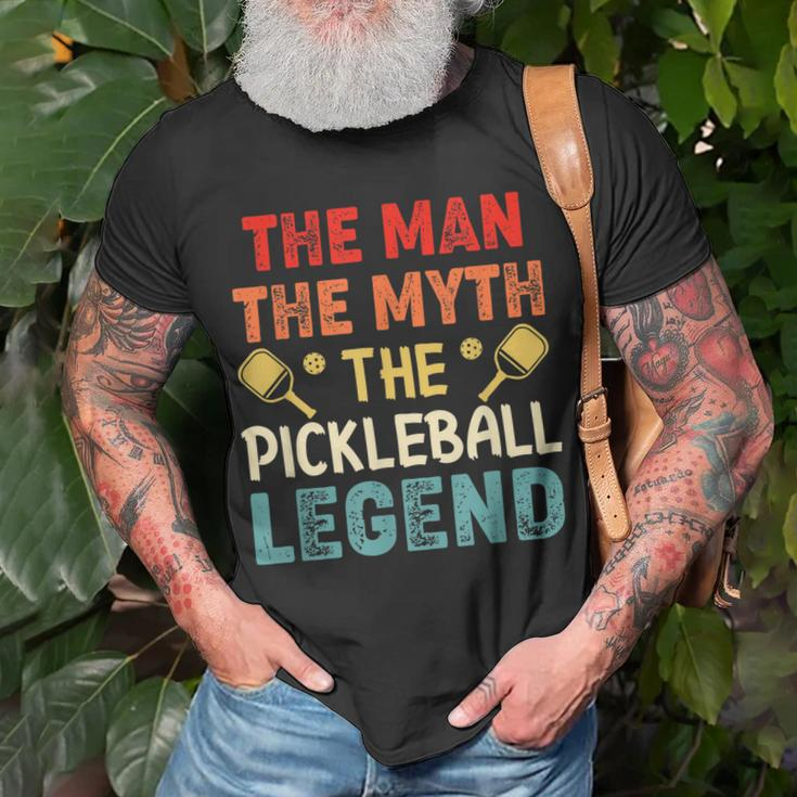 Mens Pickleball Husband Dad Legend Vintage Fathers Day T-Shirt Gifts for Old Men