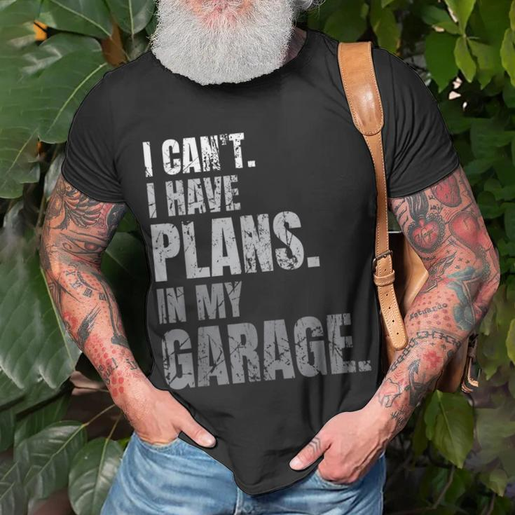 Plans Workshop Funny Car Lovers Gift My Garage Car Mechanic Unisex T-Shirt Gifts for Old Men