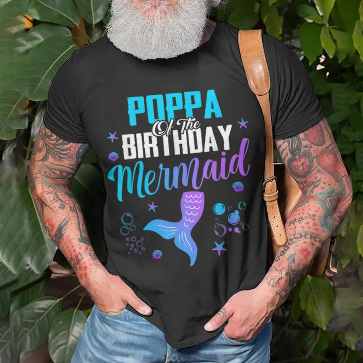 Poppa Of The Birthday Mermaid Gift For Mens Unisex T-Shirt Gifts for Old Men