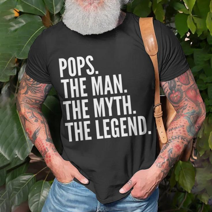 Pops The Man Der Mythos Die Legende Dad T-Shirt Geschenke für alte Männer