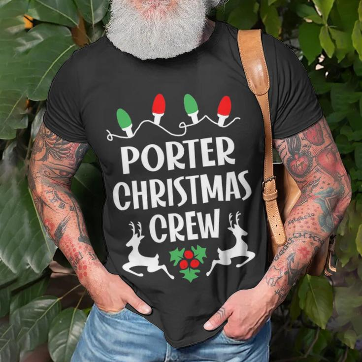 Porter Name Gift Christmas Crew Porter Unisex T-Shirt Gifts for Old Men