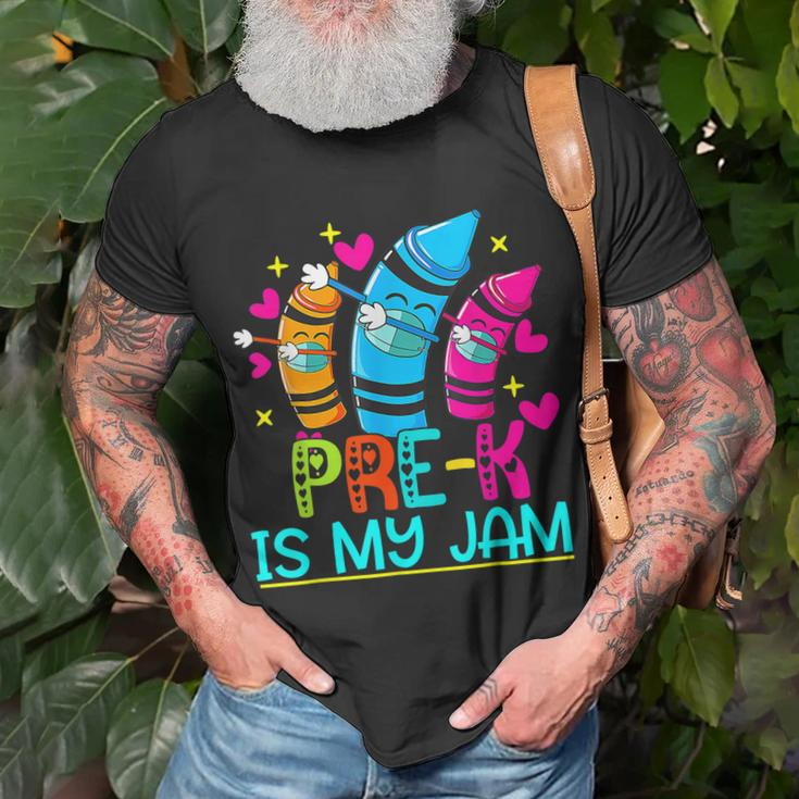 Pre K Is My Jam Cute Pre K Grade Teacher 100 Days T-Shirt Gifts for Old Men