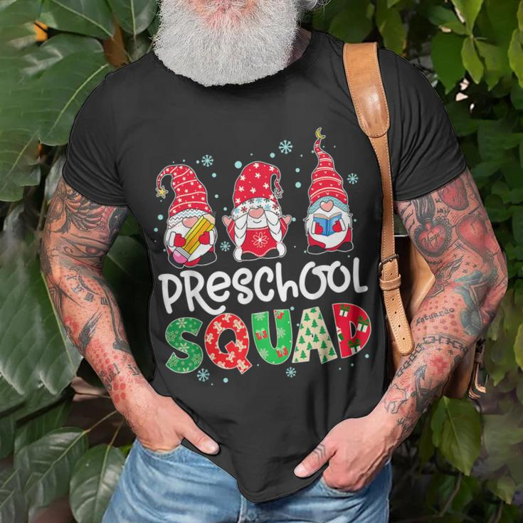Preschool Squad Gnome Teacher Student Christmas Boys Girls T-shirt Gifts for Old Men