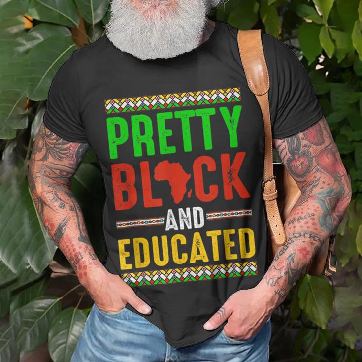 Pretty Black And Educated African American History Month T-shirt - Seseable