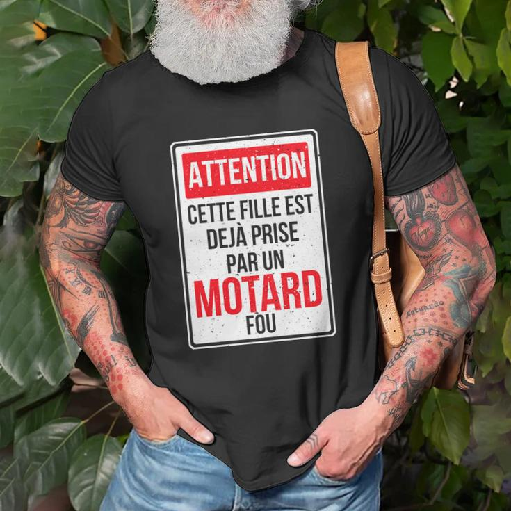 Prise Par Un Motard Fou T-Shirt Geschenke für alte Männer