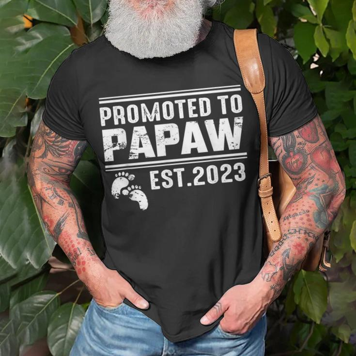 Promoted To Papaw 2023 Funny For First Time Papaw Unisex T-Shirt Gifts for Old Men