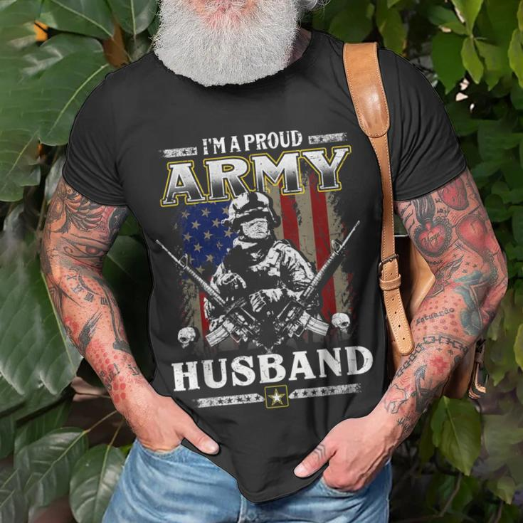 Im A Proud Army Husband Veteran Fathers Day 4Th Of July T-Shirt Gifts for Old Men