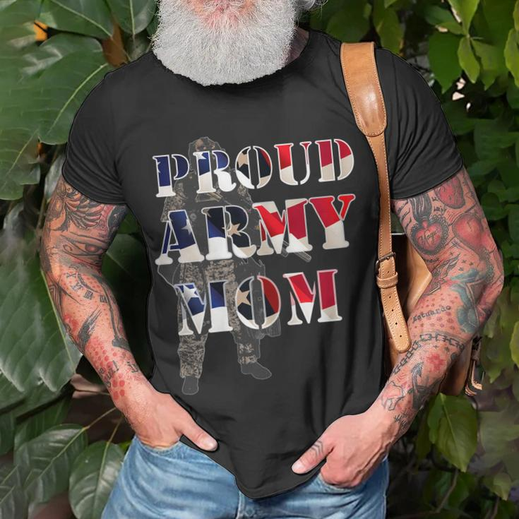 Proud Army Mom Military Mother Proud Army Family Marine Gift For Womens Unisex T-Shirt Gifts for Old Men