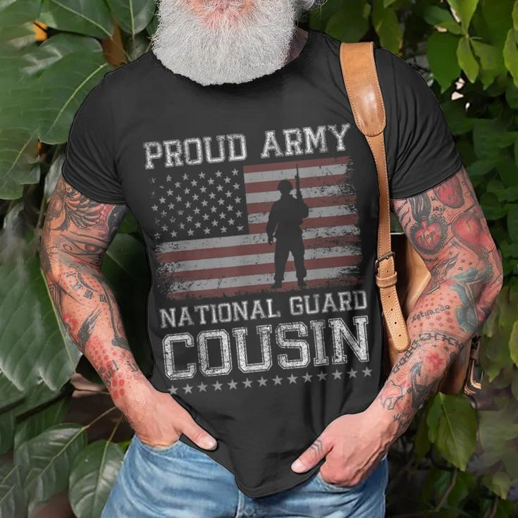Proud Army National Guard Cousin Us Military Gift Gift For Mens Unisex T-Shirt Gifts for Old Men