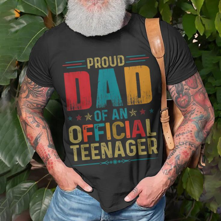Proud Dad Official Teenager Funny Bday Party 13 Year Old Unisex T-Shirt Gifts for Old Men
