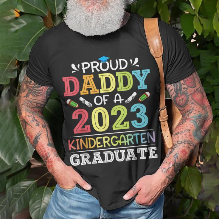 Proud Daddy Of A 2023 Kindergarten Graduate Son Daughter Dad Unisex T-Shirt Gifts for Old Men