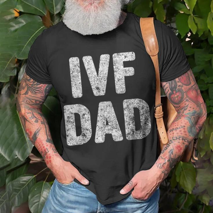 Mens Proud Ivf Dad Mens Infertility Awareness Daddy T-Shirt Gifts for Old Men