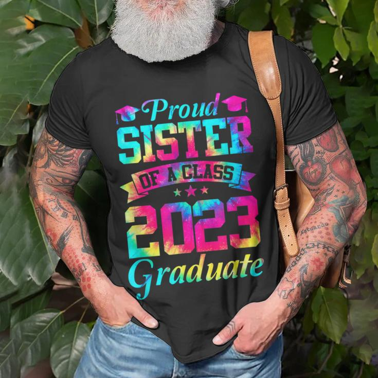 Proud Sister Of A Class Of 2023 Graduate Senior 23 T-Shirt Gifts for Old Men