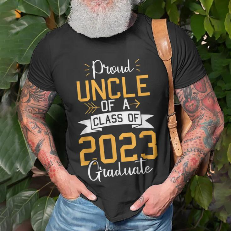 Proud Uncle Of A Class Of 2023 Graduate Graduation Family Unisex T-Shirt Gifts for Old Men