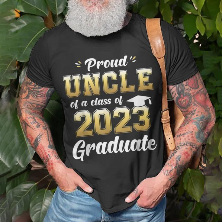 Proud Uncle Of A Class Of 2023 Graduate Senior 23 Gift For Mens Unisex T-Shirt Gifts for Old Men