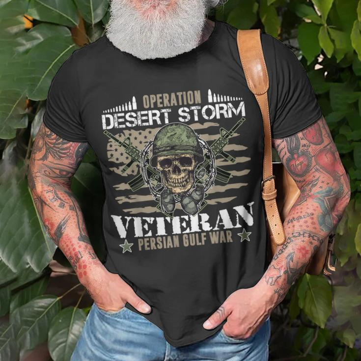 Proud Veteran Operation Desert Storm Persian Gulf War T-Shirt Gifts for Old Men