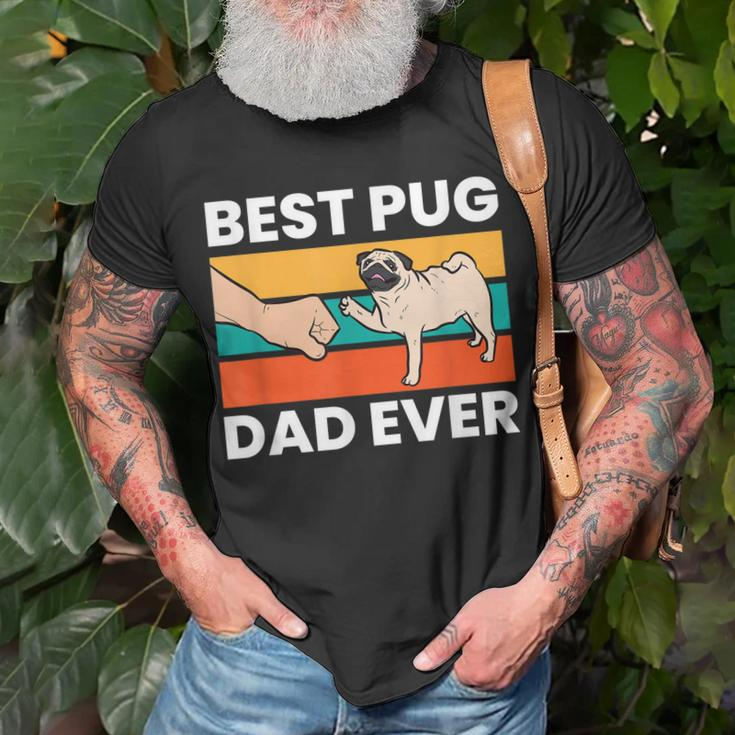 Pug Lover Best Pug Dad Ever Unisex T-Shirt Gifts for Old Men