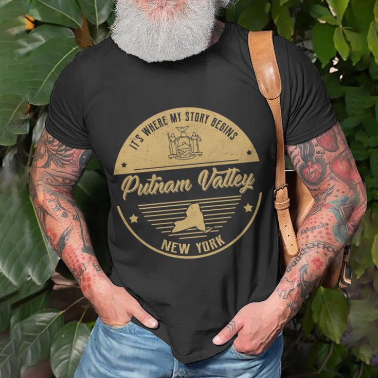 Putnam Valley New York Its Where My Story Begins Unisex T-Shirt Gifts for Old Men