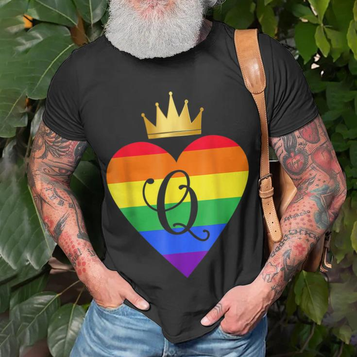 Queen Couples Matching Bridal Wedding Lgbtq T-Shirt Gifts for Old Men