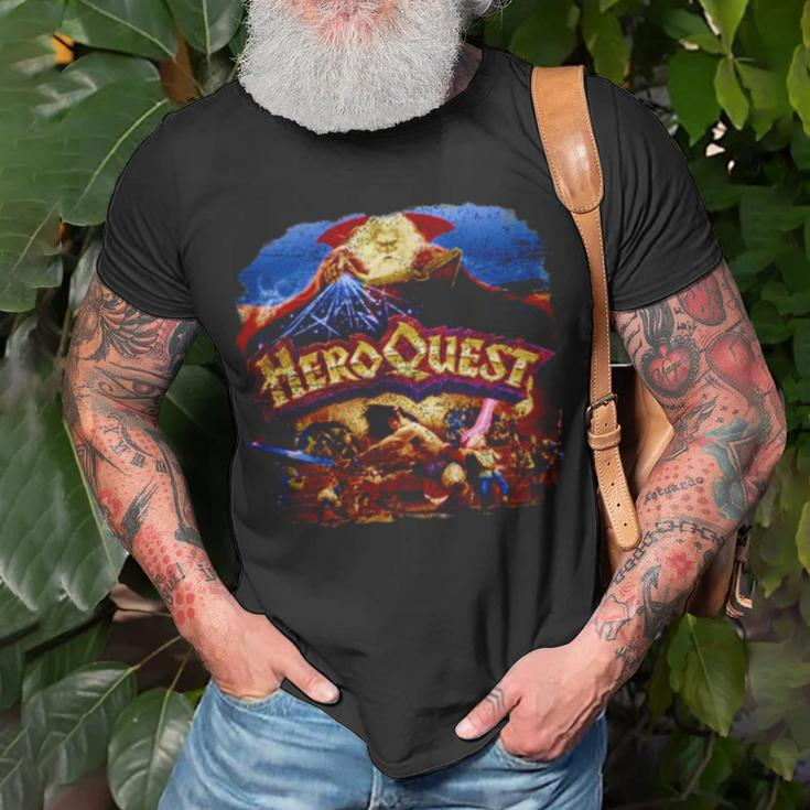 Quest Of Heroes Distressed Unisex T-Shirt Gifts for Old Men