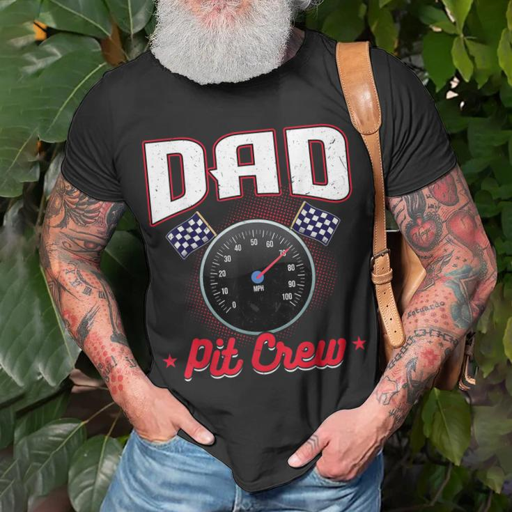 Race Car Birthday Party Racing Family Dad Pit Crew V2T-shirt Gifts for Old Men