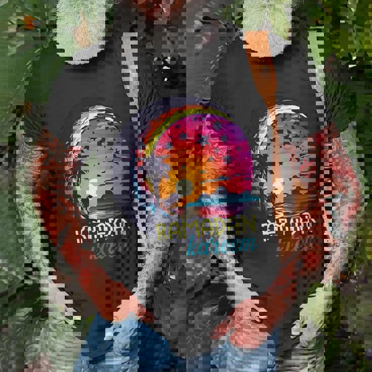 Ramadan Mubarak Karim Unisex T-Shirt Gifts for Old Men