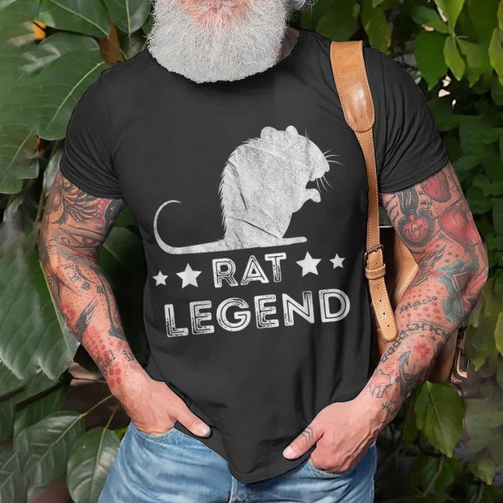 Rat Legend Vintage Nager Rattenliebhaber Maus Ratten Besitzer T-Shirt Geschenke für alte Männer