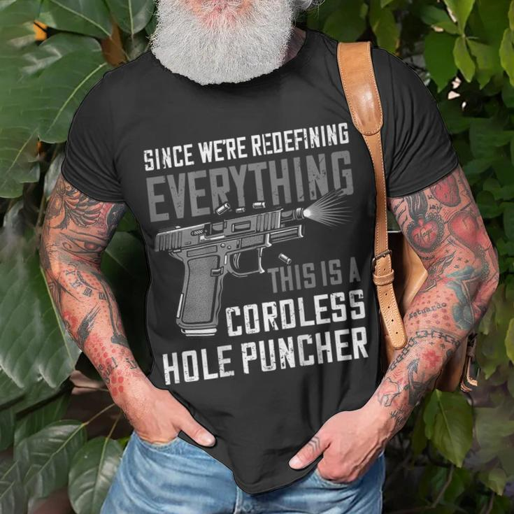 Were Redefining Everything This Is A Cordless On Back T-Shirt Gifts for Old Men