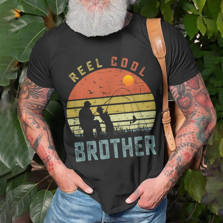 Reel Cool Brother Fathers Day Gift For Fishing Dad Unisex T-Shirt Gifts for Old Men