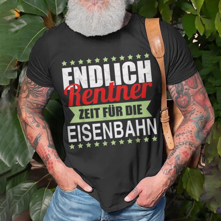 Rentner Eisenbahn Geschenk Rente Modelleisenbahn T-Shirt Geschenke für alte Männer