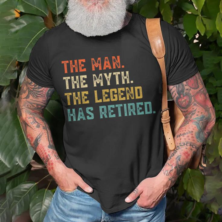 Retired 2023 The Man Myth Legend Has Retired Retirement Gift Gift For Mens Unisex T-Shirt Gifts for Old Men